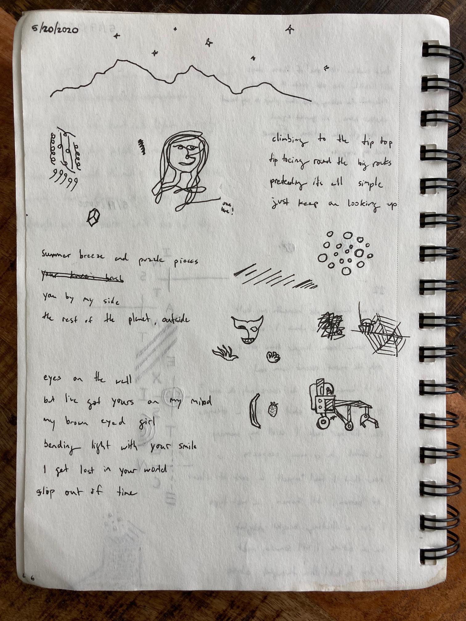 photo of sketchbook page 6